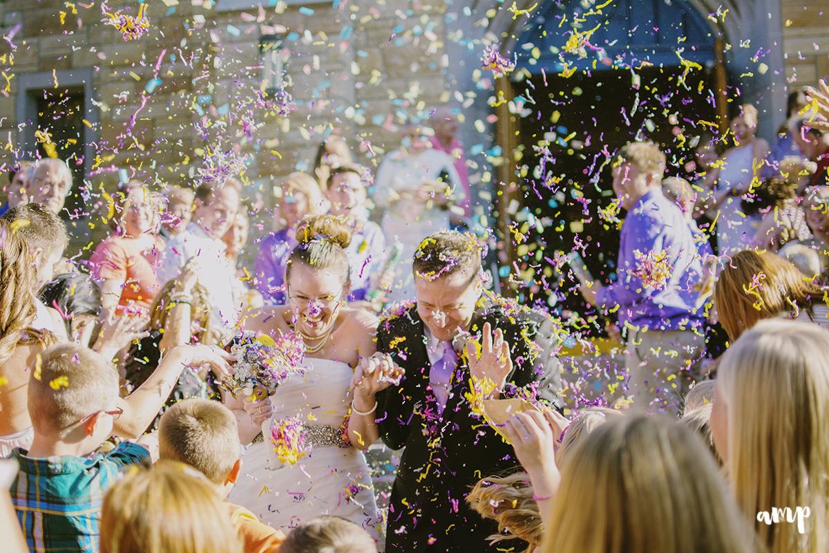 confetti exit | grand junction wedding photographer