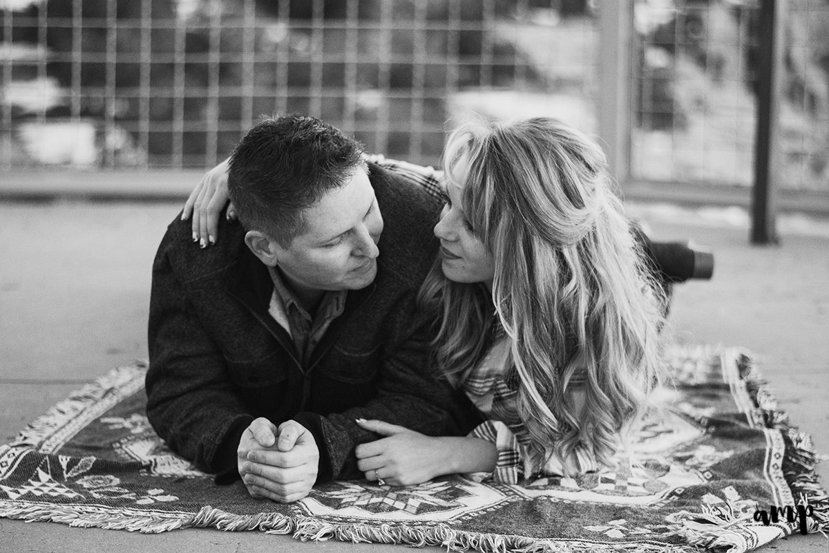 Kari & Damon's sunset engagement photography on the Colorado National Monument