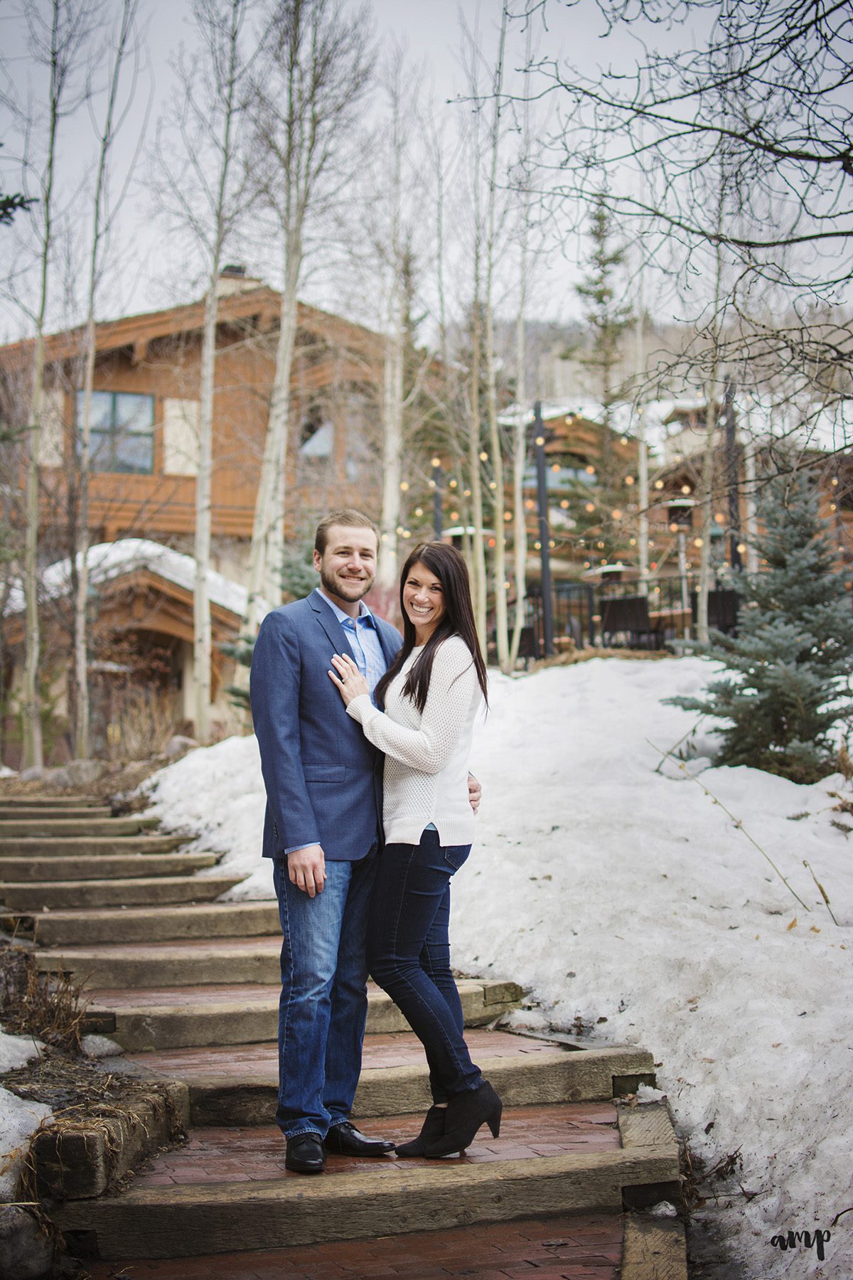 Vail Village in winter | Vail Engagement photographer