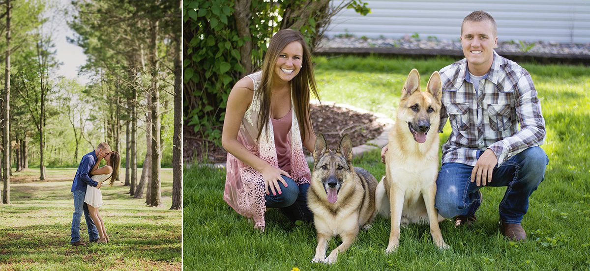german shepherd engagement session | grand junction colorado