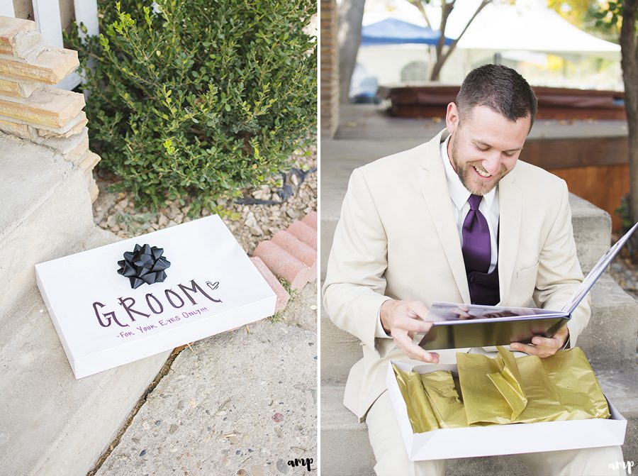 groom boudior gift  |  Palisade Wedding by amanda.matilda.photography