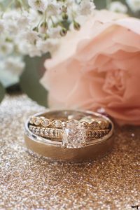 Wedding ring detail photo