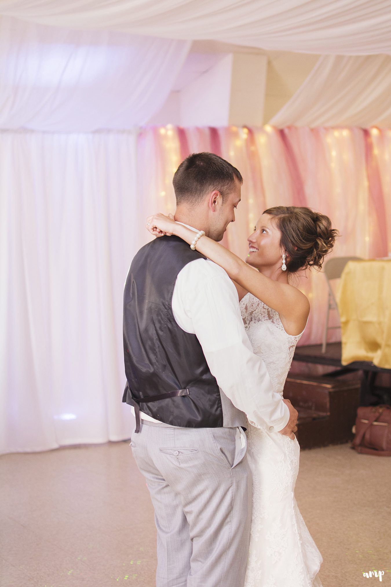 Bride and groom's first dance