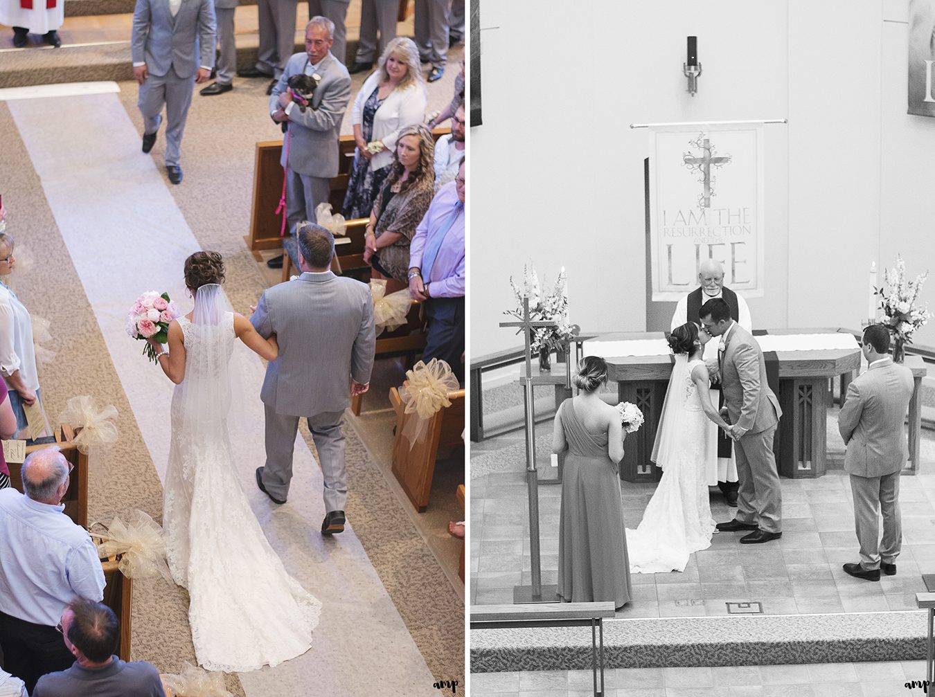 Wedding ceremony at St. Paul Lutheran church