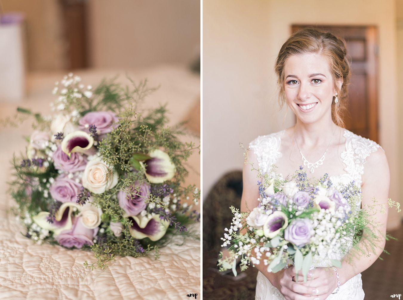 Bride in her bridal suite at Two Rivers Winery, Grand Junction
