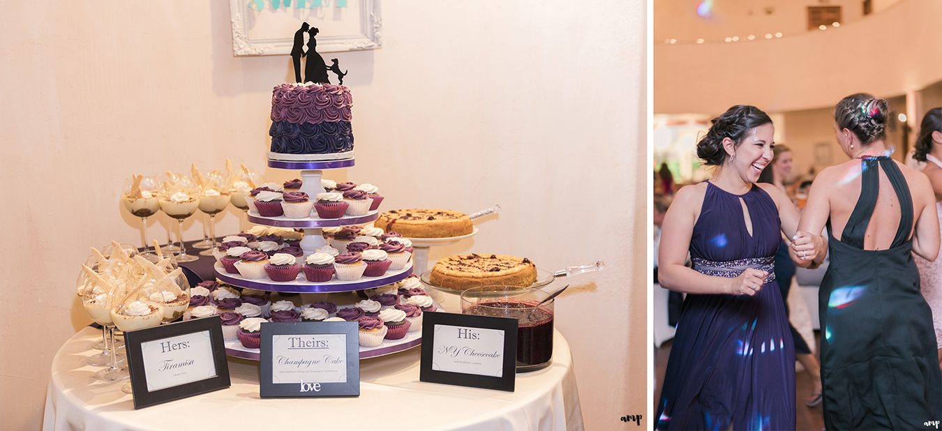 Wedding cake and dessert table