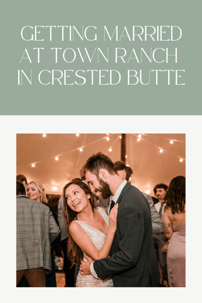 Getting Married at Town Ranch in Crested Butte