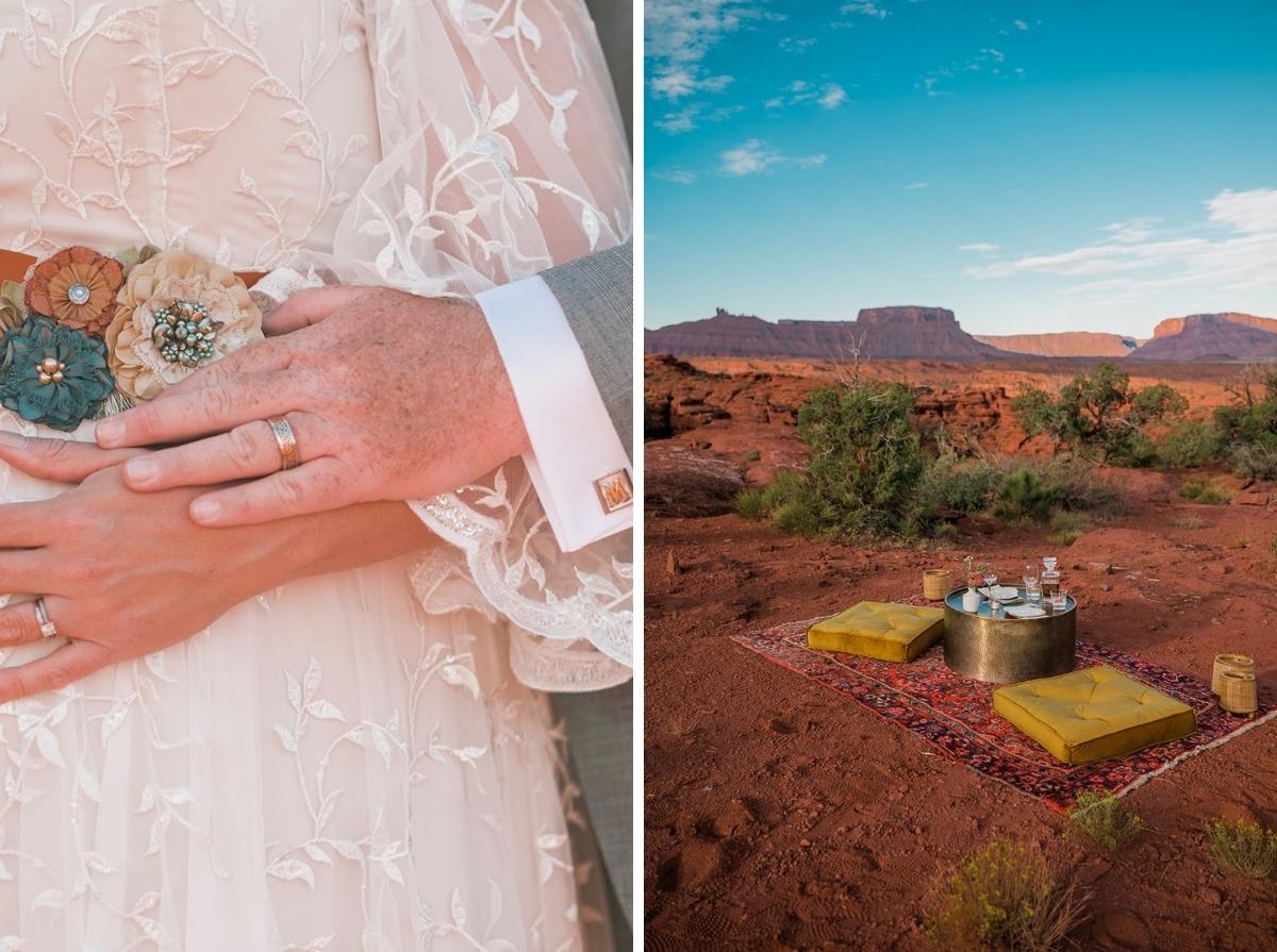 Leslie & James | Picnic Elopement in Moab