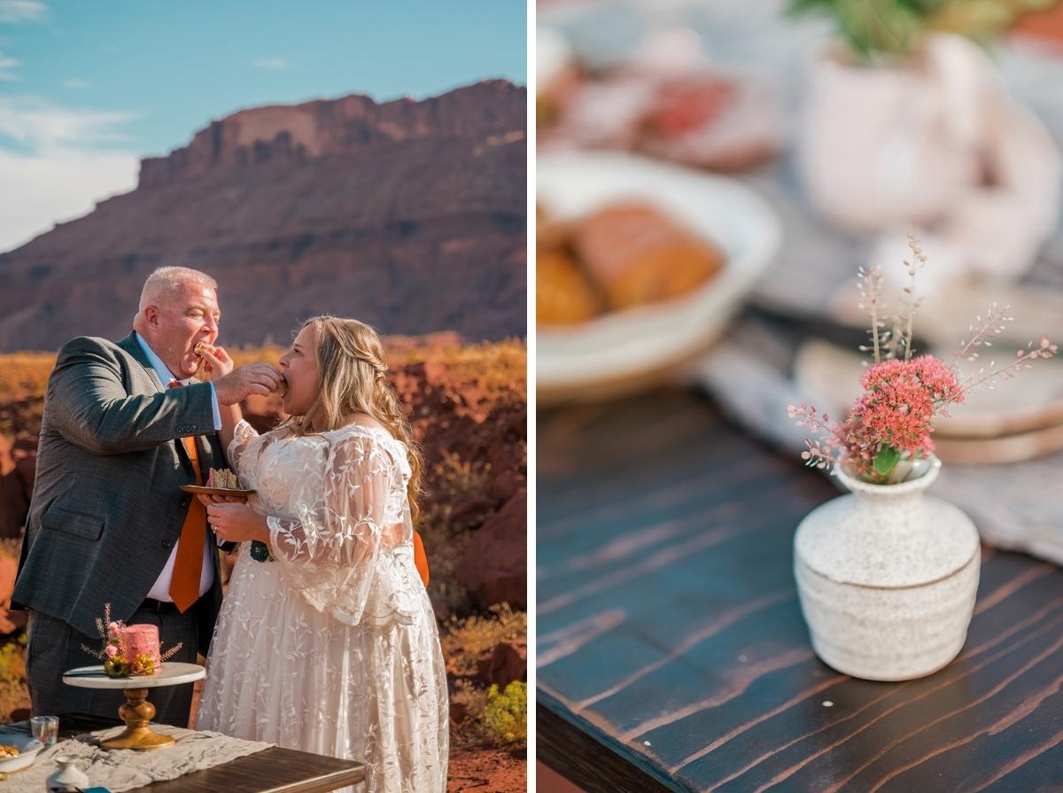 Leslie & James | Picnic Elopement in Moab