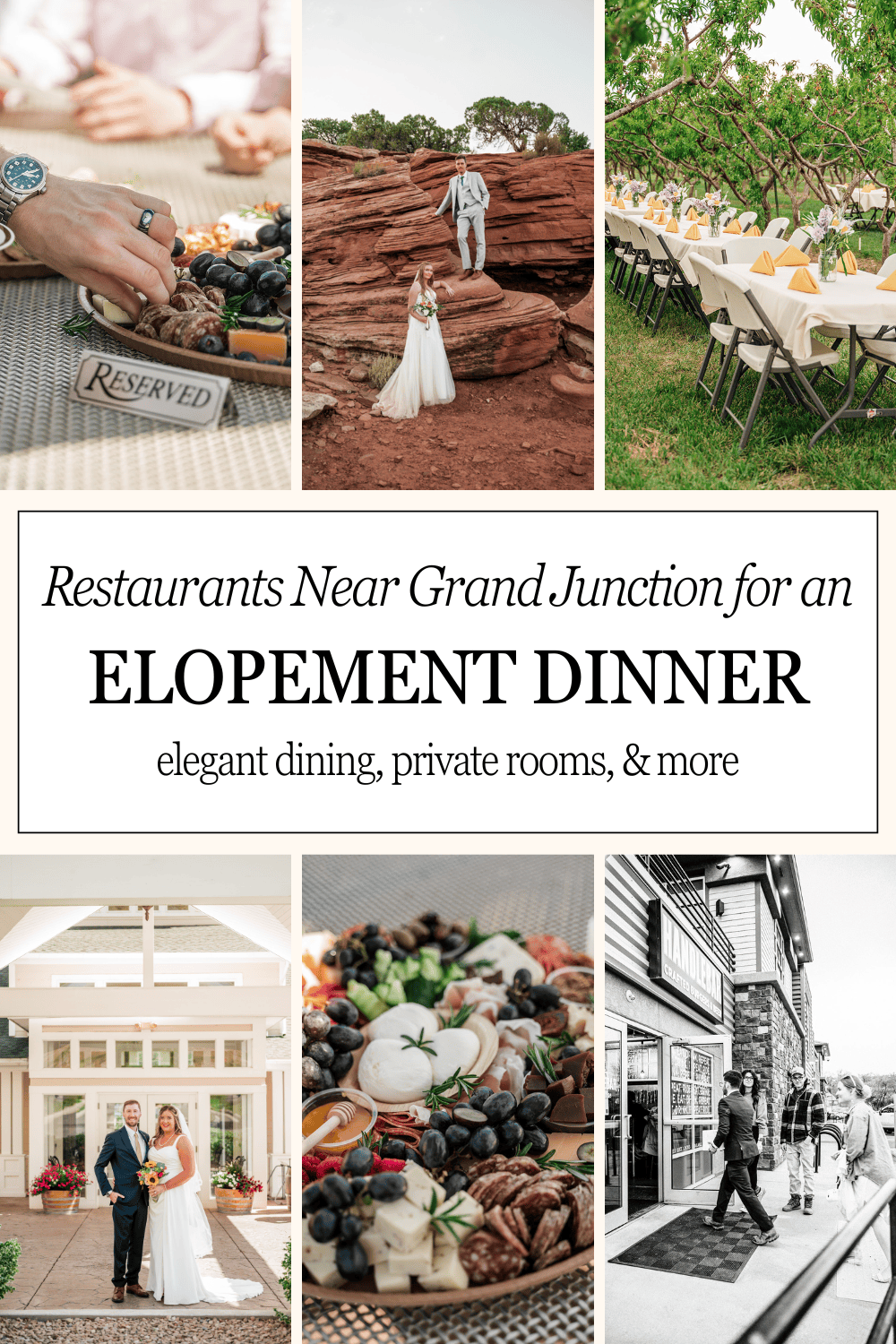 Restaurants in Grand Junction for an Elopement Dinner
